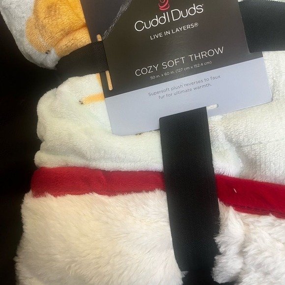 NEW Cuddl Duds Cozy Plush Sherpa Throw Blanket Dogs Polar Bears (50in by 60in) - Picture 5 of 11